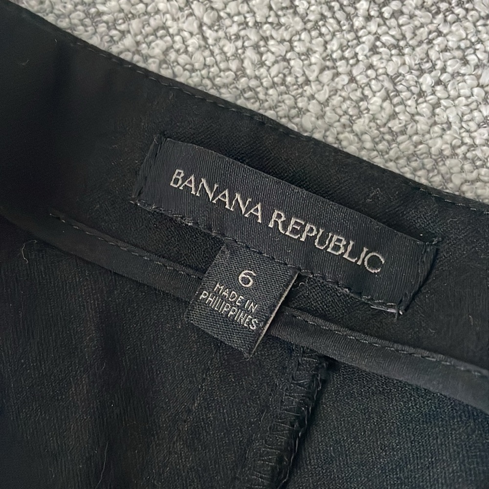 Banana Republic Solid Black Square Neck Sheath Dr… - image 7